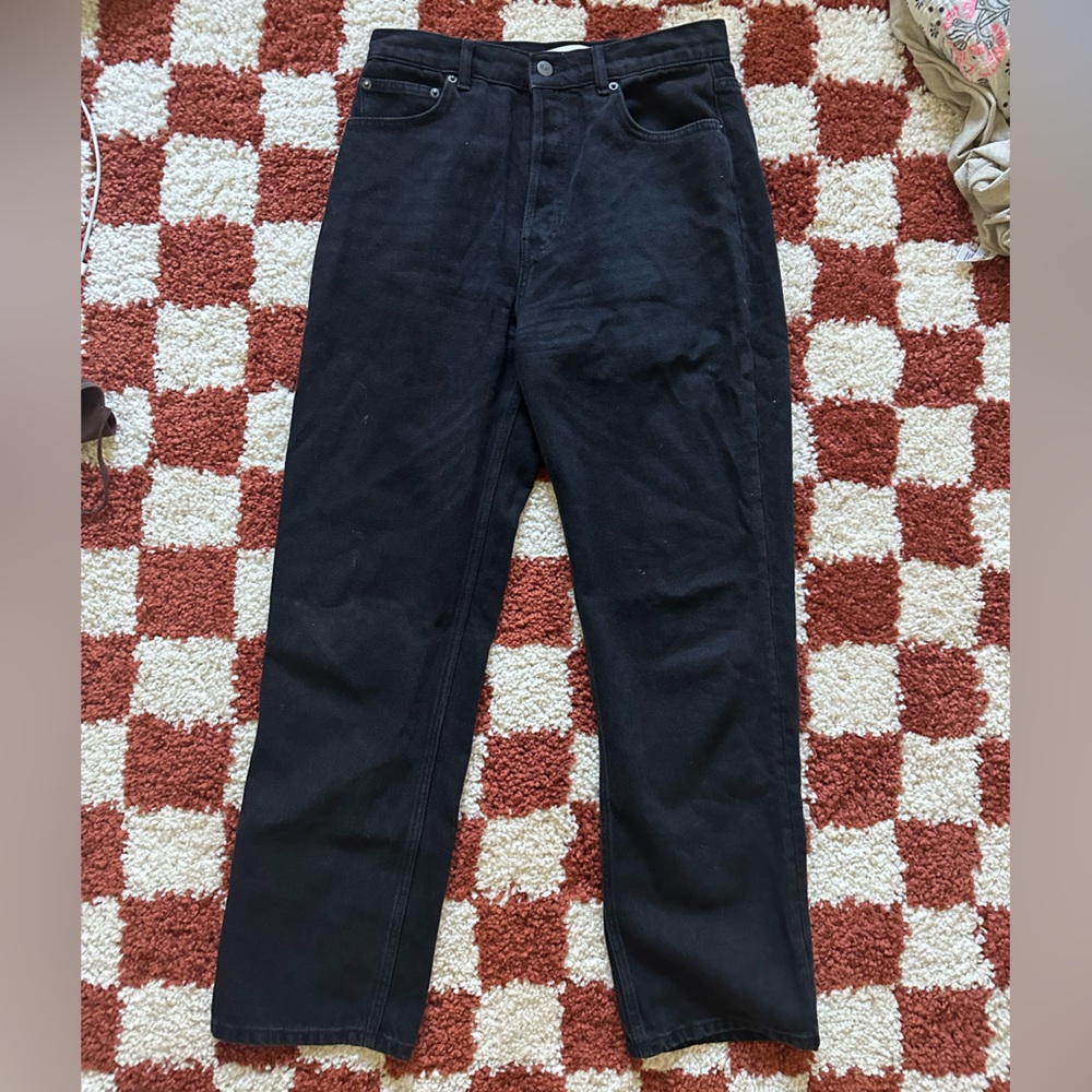 Black reformation jeans